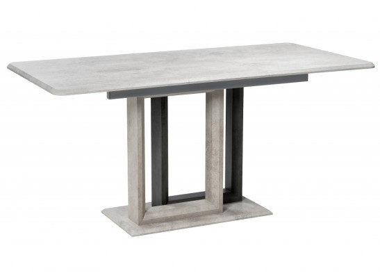 Стол на тумбе Санса 120(160)х80х76 камень темный / камень светлый в Ростове-на-Дону