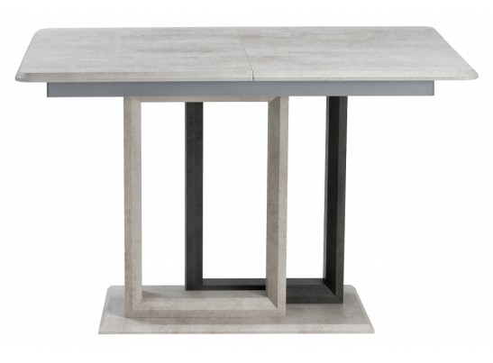 Стол на тумбе Санса 120(160)х80х76 камень темный / камень светлый в Ростове-на-Дону