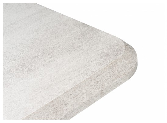 Стол на тумбе Санса 120(160)х80х76 камень темный / камень светлый в Ростове-на-Дону