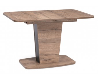 Стол на тумбе Токио-28 120(152)х75х76 дуб табачный / антрацит