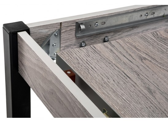 Стол Оригон 120(160)х70х77 навара / черный матовый в Ростове-на-Дону