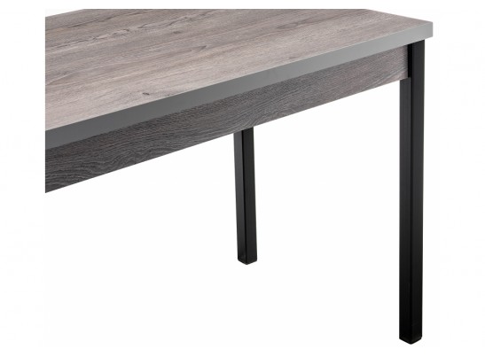 Стол Оригон 120(160)х70х77 навара / черный матовый в Ростове-на-Дону