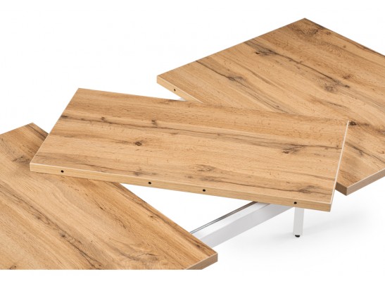 Стол раскладной Денвер Лофт 120(160)х75х75 25 мм дуб вотан / белый матовый в Ростове-на-Дону