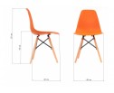Стул Eames PC-015 оранжевый в Ростове-на-Дону