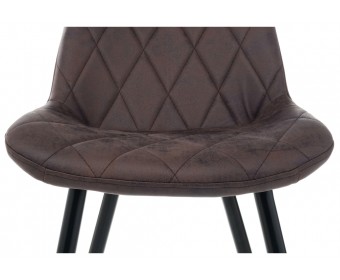Стул Fox black / dark brown