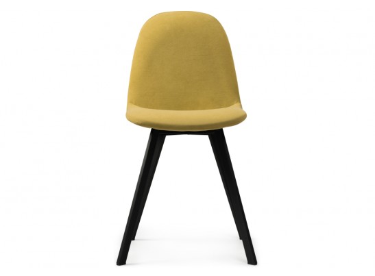Стул на металлокаркасе Агот горчичный / черный в Ростове-на-Дону