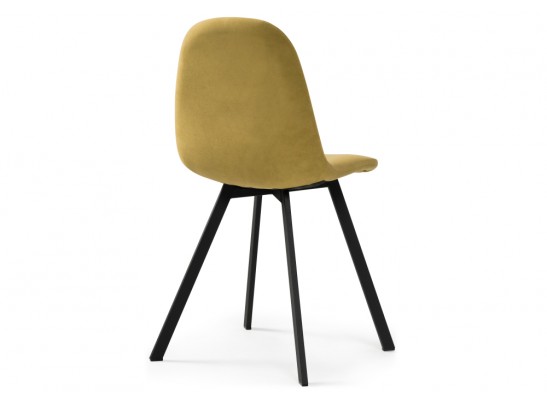 Стул на металлокаркасе Агот горчичный / черный в Ростове-на-Дону