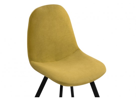 Стул на металлокаркасе Агот горчичный / черный в Ростове-на-Дону