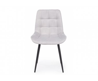 Стул на металлокаркасе Челси 360 К светло-серый (zd 960) / черный