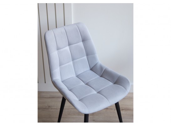 Стул на металлокаркасе Челси 360 К светло-серый (zd 960) / черный в Ростове-на-Дону