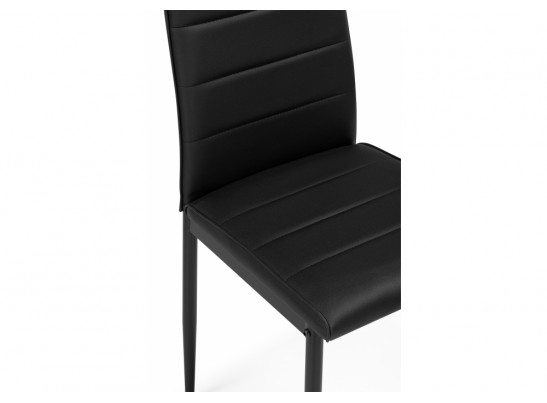 Стул на металлокаркасе DC2-001 искусственная кожа черный / черный в Ростове-на-Дону