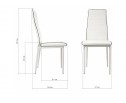 Стул на металлокаркасе DC2-001 white / black в Ростове-на-Дону