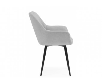 Стул на металлокаркасе Флюид светло-серый (zd 960) / черный