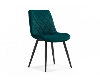 Стул на металлокаркасе Fox black / green