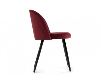 Стул на металлокаркасе Gabi 1 wine red / black