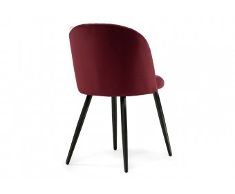 Стул на металлокаркасе Gabi 1 wine red / black