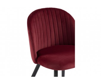 Стул на металлокаркасе Gabi 1 wine red / black