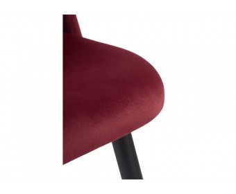 Стул на металлокаркасе Gabi 1 wine red / black