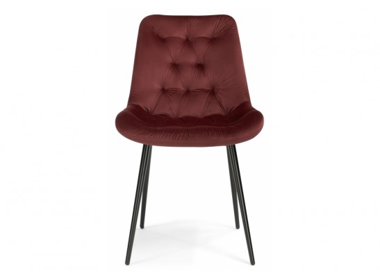 Стул на металлокаркасе Гояр винный / черный глянец в Ростове-на-Дону