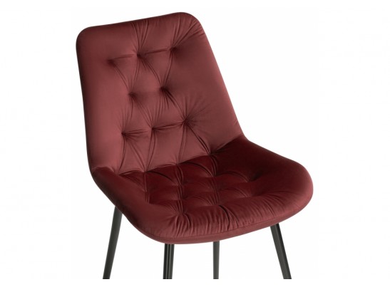 Стул на металлокаркасе Гояр винный / черный глянец в Ростове-на-Дону
