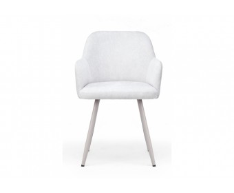 Стул на металлокаркасе Инфини светло-серый (ocean 021) / серый