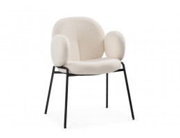 Стул на металлокаркасе Kalipso white / black