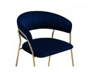 Стул на металлокаркасе Kamelia 1 dark blue / gold в Ростове-на-Дону