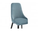 Стул на металлокаркасе Kora light blue / black