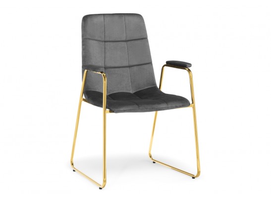 Стул на металлокаркасе Lana dark grey / gold в Ростове-на-Дону