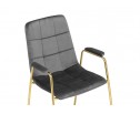 Стул на металлокаркасе Lana dark grey / gold в Ростове-на-Дону