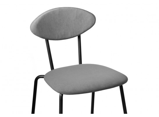 Стул на металлокаркасе Мареон катания сильвер / черный матовый в Ростове-на-Дону