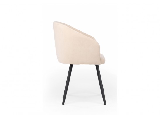 Стул на металлокаркасе Монер 360 бежевый (glory 03) / черный в Ростове-на-Дону