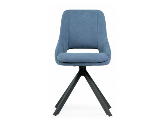 Стул на металлокаркасе Оливер крутящийся синий / черный в Ростове-на-Дону