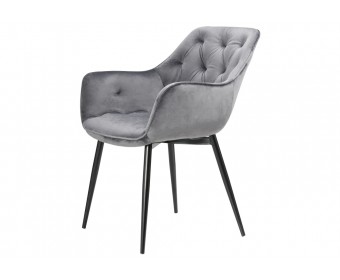 Стул на металлокаркасе Remo dark grey