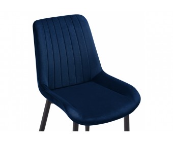 Стул на металлокаркасе Seda 1 dark blue / gold / black