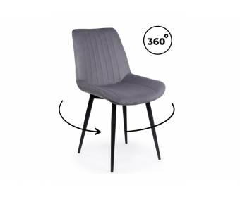 Стул на металлокаркасе Седа 360 темно-серый (zd 995) / черный