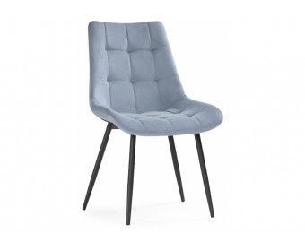 Стул на металлокаркасе Sidra light blue / black