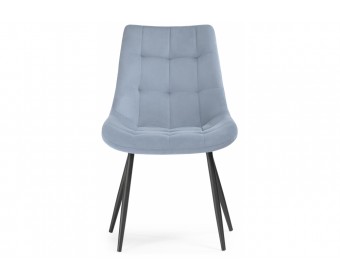 Стул на металлокаркасе Sidra light blue / black