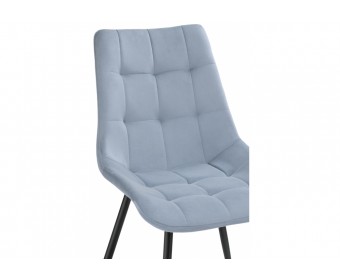 Стул на металлокаркасе Sidra light blue / black
