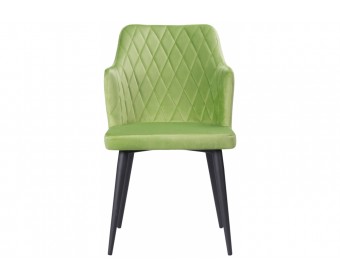 Стул на металлокаркасе Velen dark green