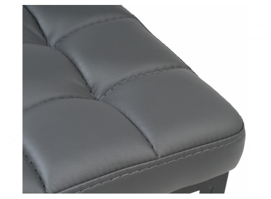 Табурет Байя кожзам темно-серый / черный матовый в Ростове-на-Дону