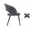 Стул на металлокаркасе Ball dark gray / black в Ростове-на-Дону