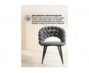 Стул на металлокаркасе Ball dark gray / black в Ростове-на-Дону