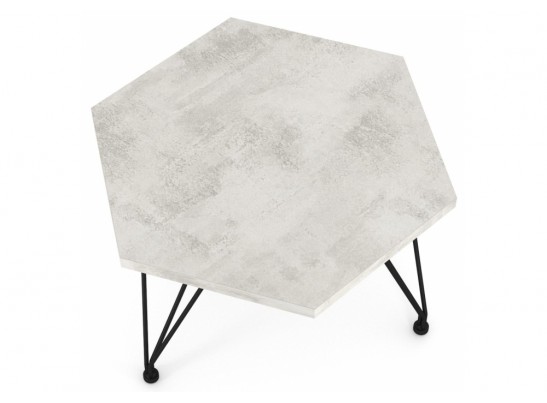 Журнальный столик SHT-CT35 хромикс белый / черный муар в Ростове-на-Дону