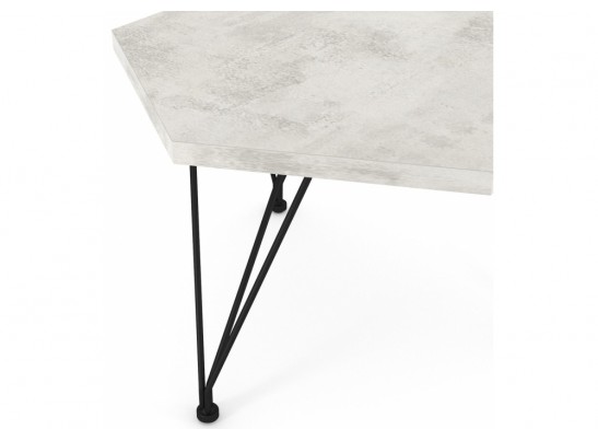 Журнальный столик SHT-CT35 хромикс белый / черный муар в Ростове-на-Дону