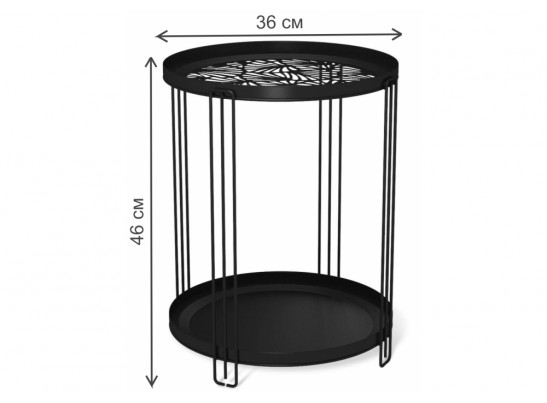 Журнальный столик SHT-CT82 черный муар в Ростове-на-Дону