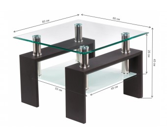 Журнальный столик ST-052 60х60х45 wenge