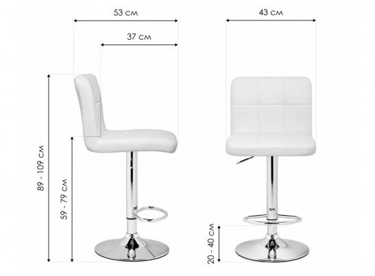 Барный стул Paskal серый / черный в Ростове-на-Дону