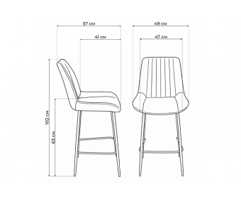 Полубарный стул Седа 360 бежевый (zd 210) / золотой