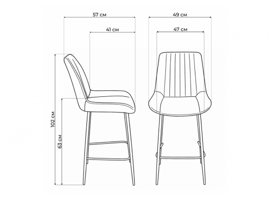 Полубарный стул Седа 360 бежевый (zd 210) / золотой